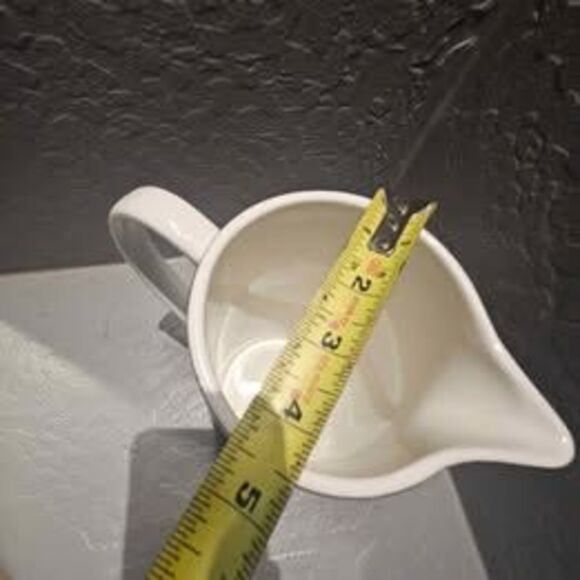 Christmas White Ceramic Pitcher for Water or Decor Lenox Kate Spade 8.5" x 4" - Picture 4 of 6